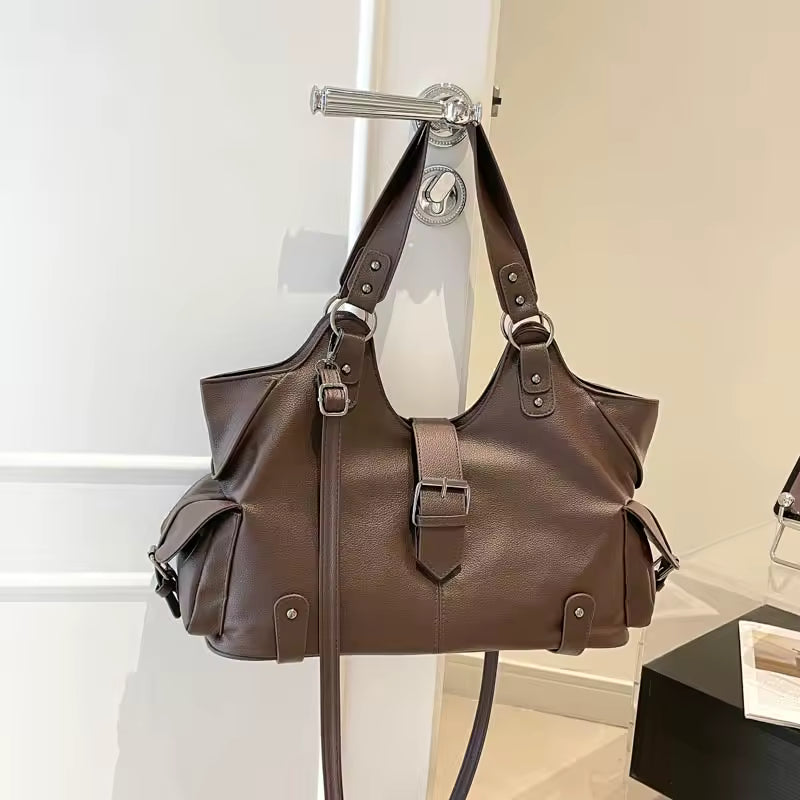 Bolso Tote de Hombro de Cuero Vegano