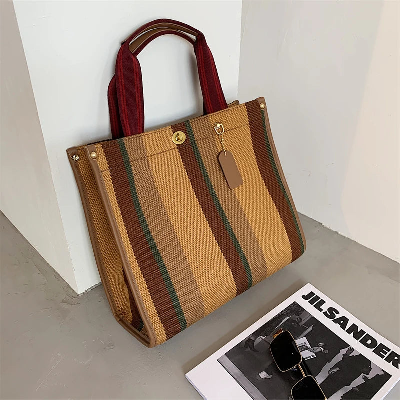 Bolso de mano de lona para Muje