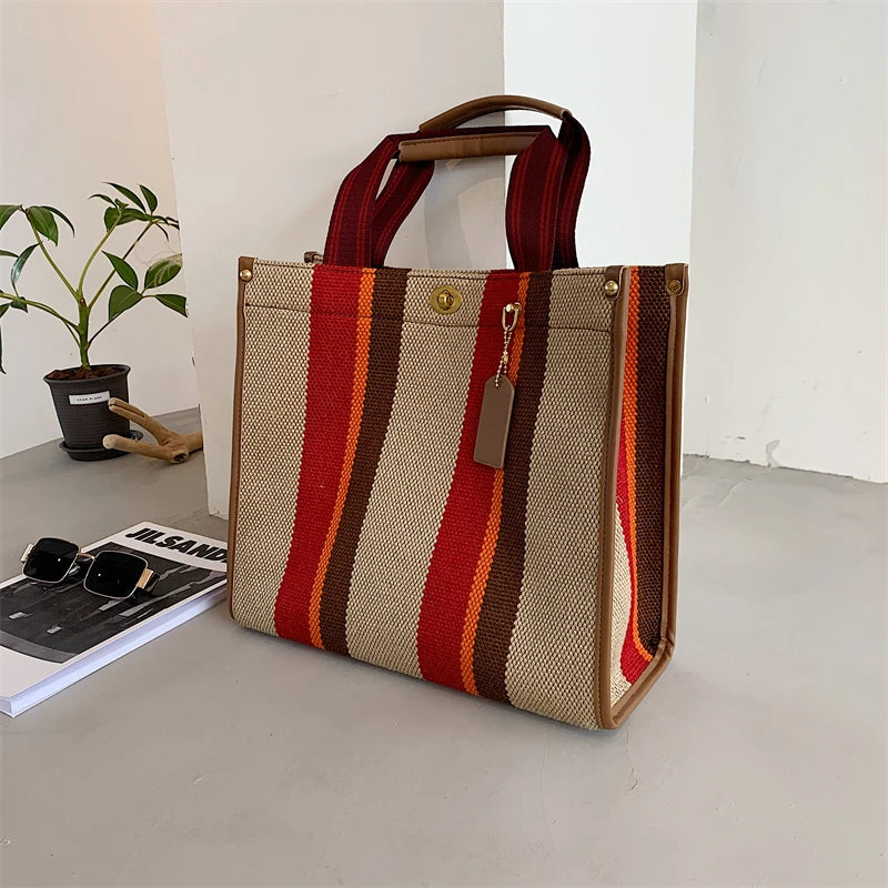 Bolso de mano de lona para Muje