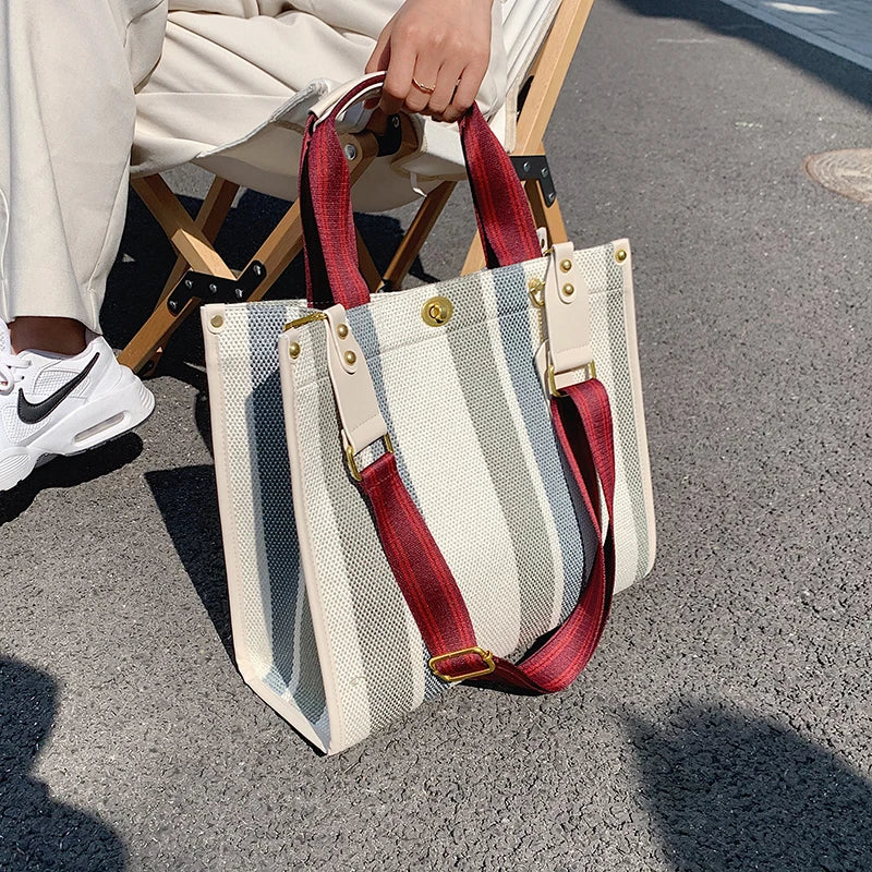 Bolso de mano de lona para Muje