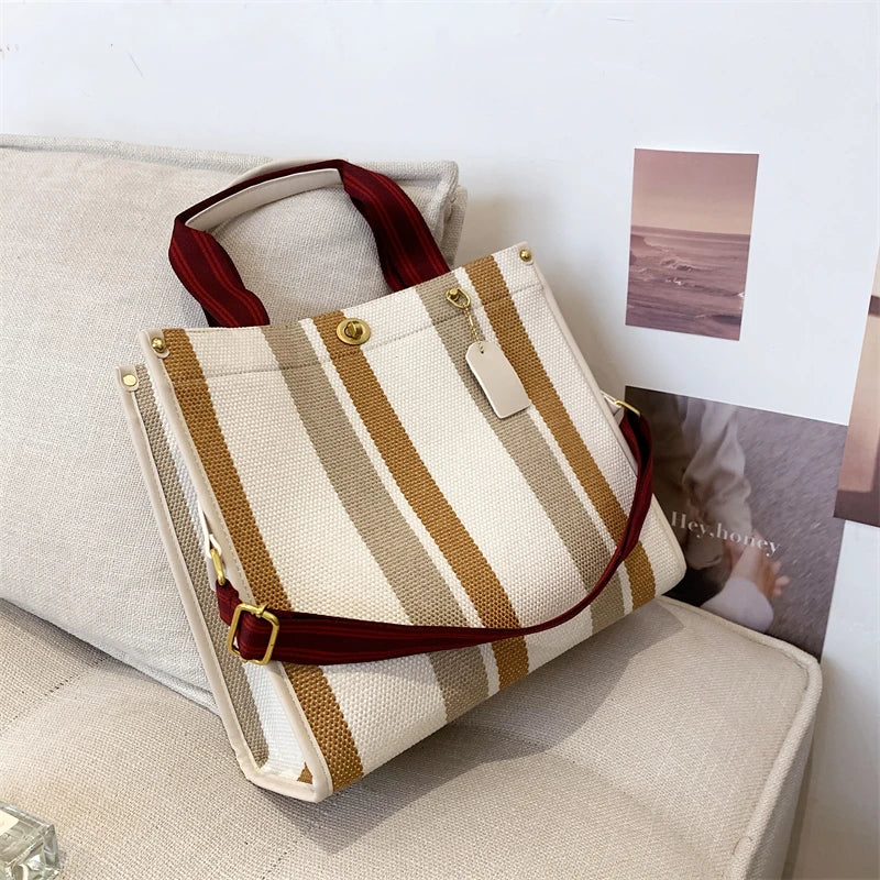 Bolso de mano de lona para Muje