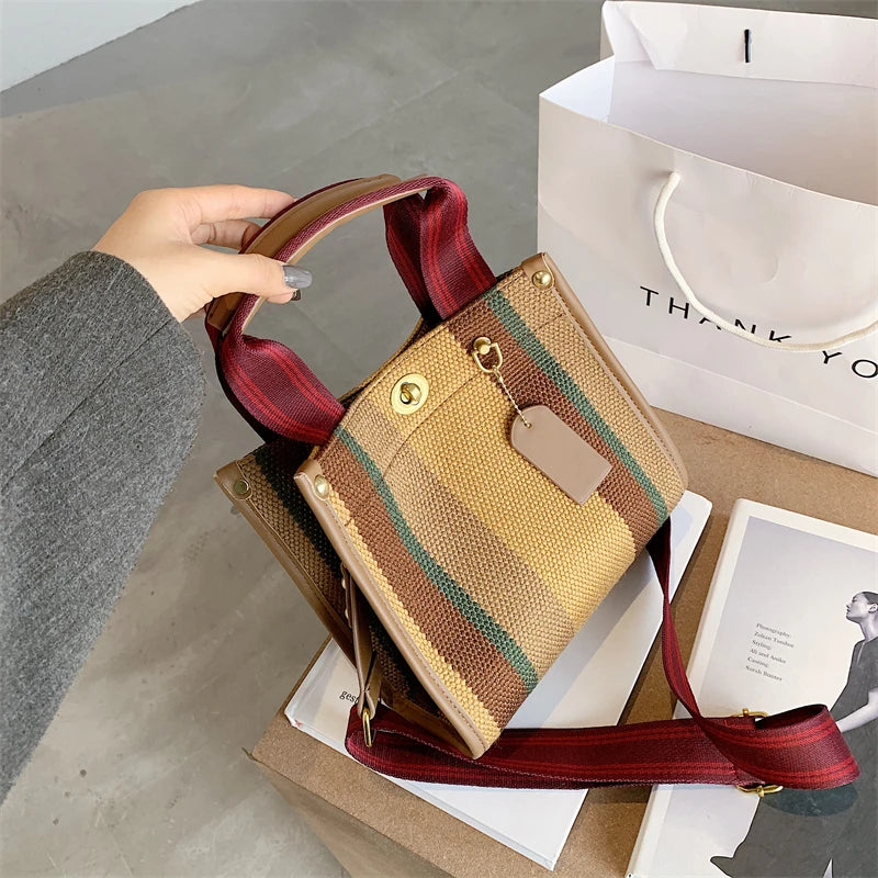 Bolso de mano de lona para Muje
