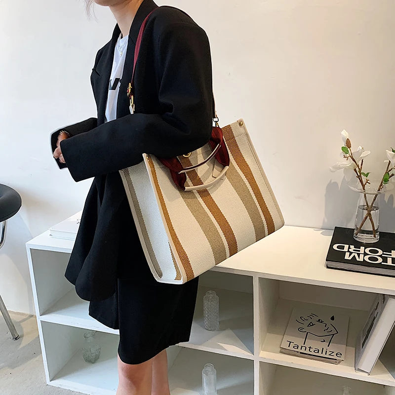 Bolso de mano de lona para Muje